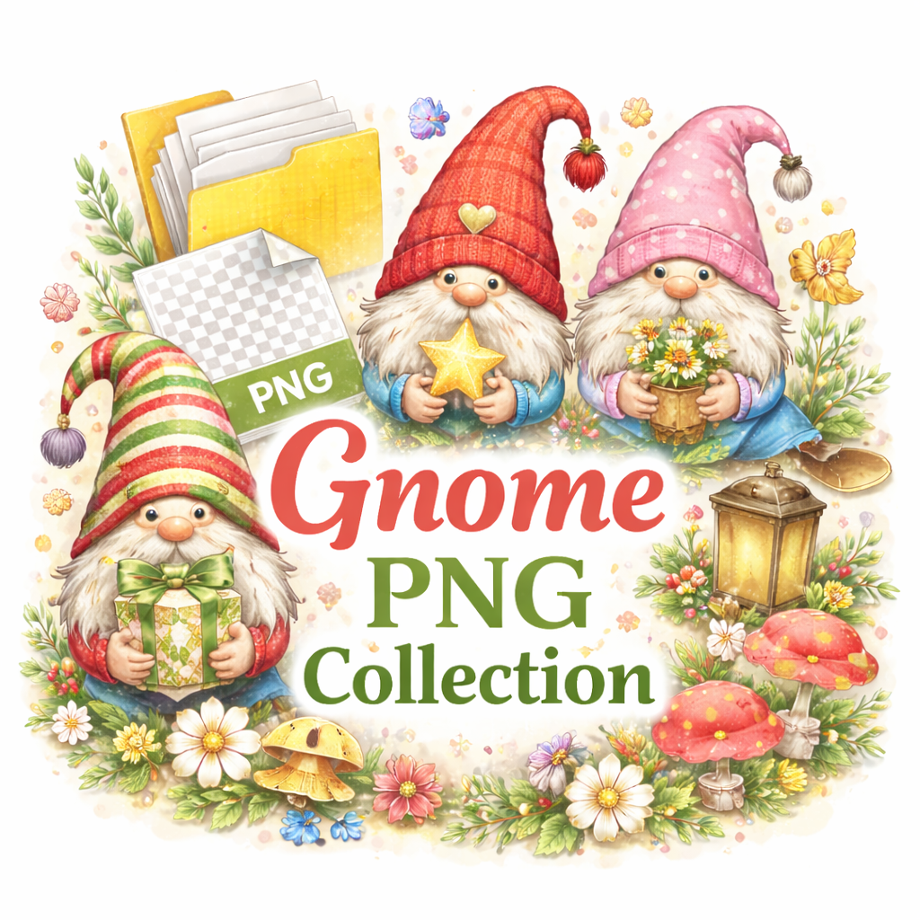 Gnome PNG Collection 🎨✨