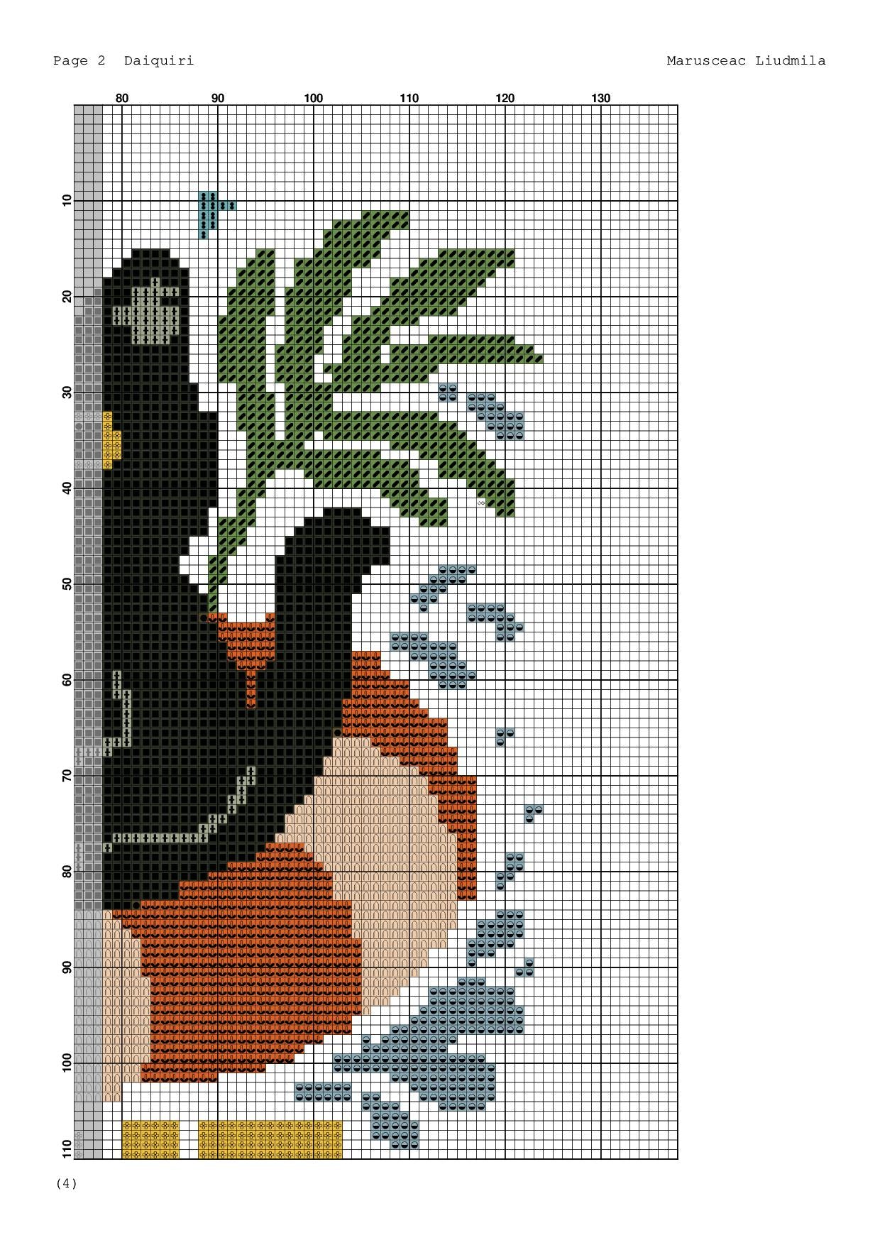 June Cross Stitch Pattern – Black Cat with Cocktail in Pool Ring | Summer PDF Embroidery Design