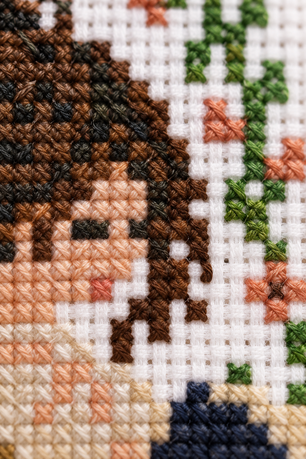 Reading Girl Bookmark Cross Stitch Pattern PDF – Floral Book Lover