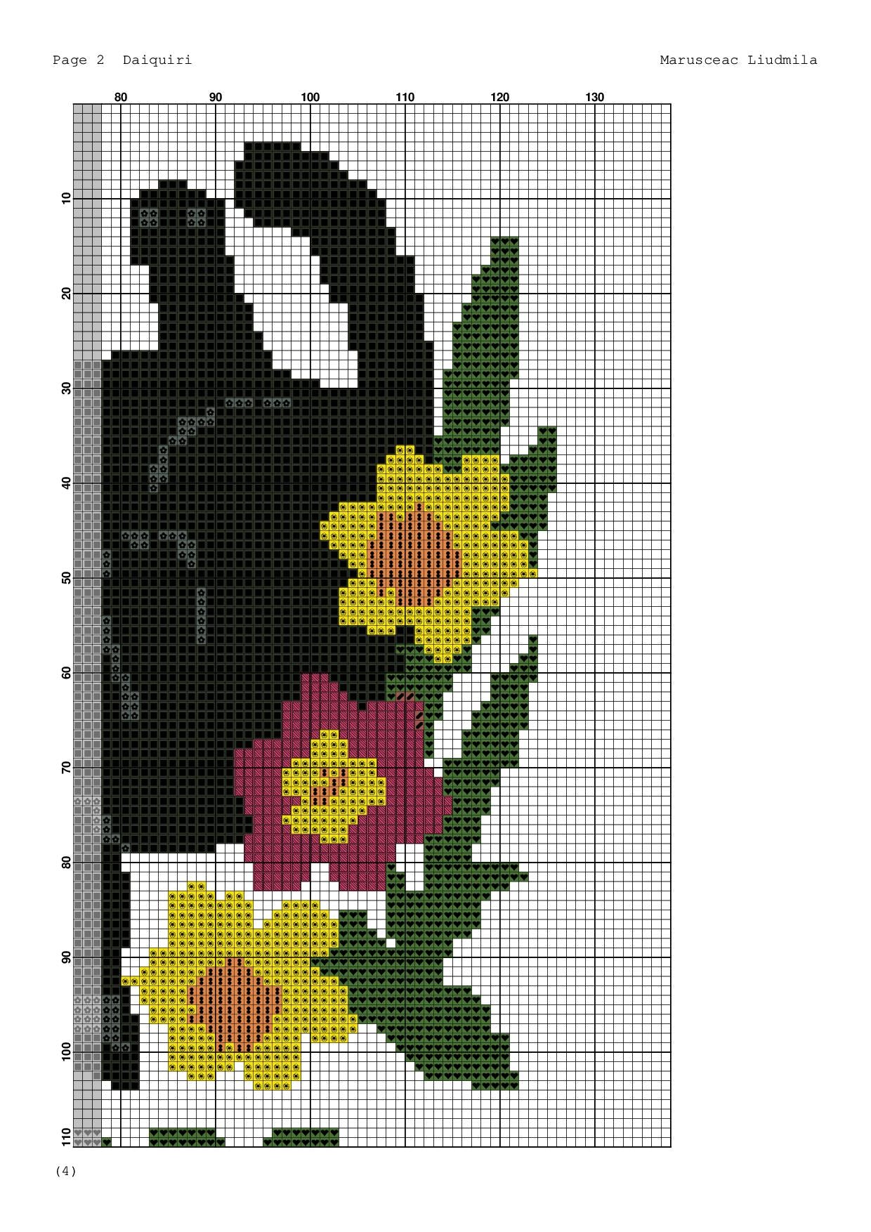 Black Cat in May – Floral Cross Stitch Pattern | Modern PDF Embroidery Design