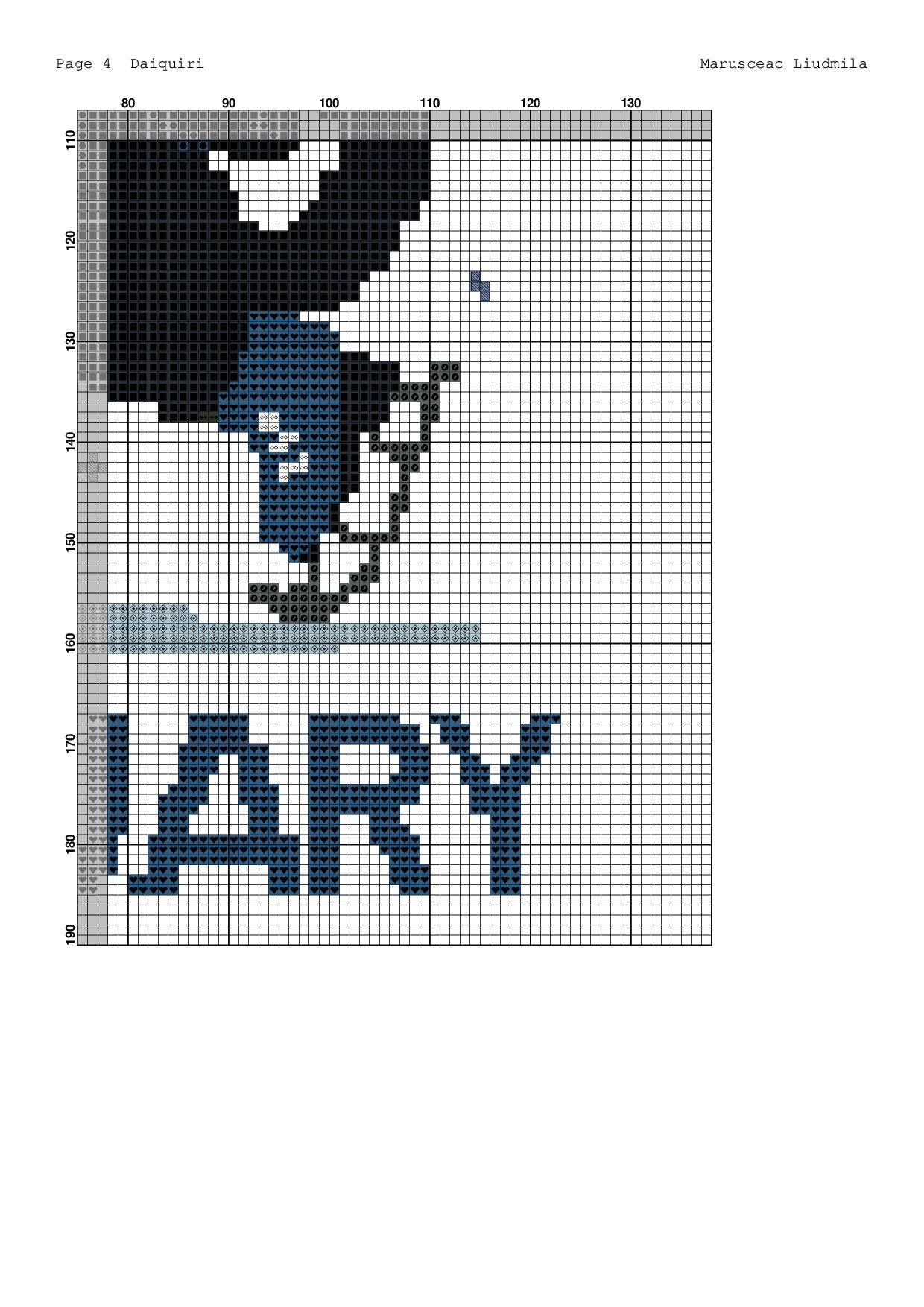 February Black Cat Cross Stitch Pattern – Winter Skating Kit