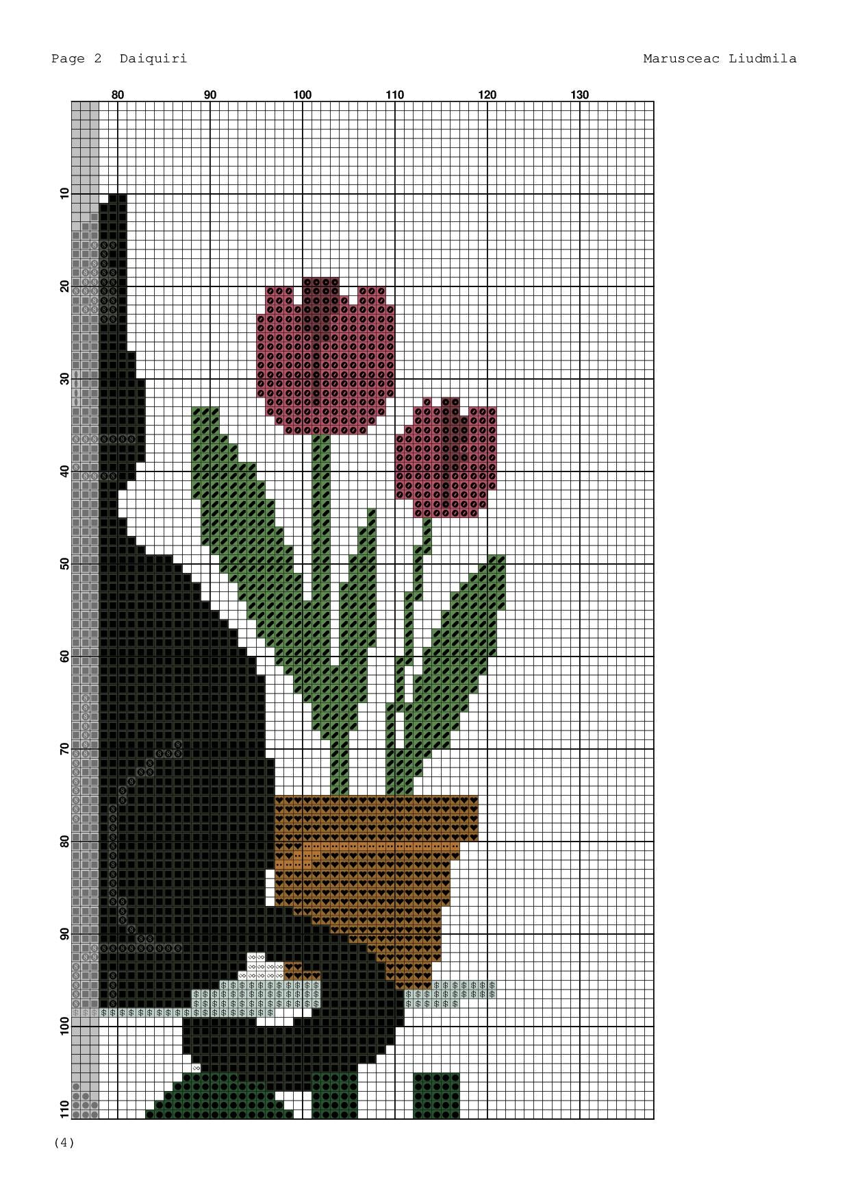 March Black Cat Cross Stitch Pattern – Spring Flowers & Seasonal Decor